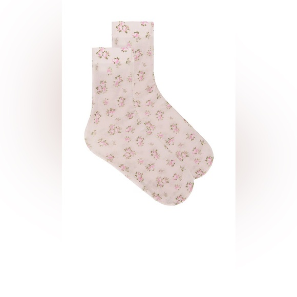 For Love and Lemons Floral Mid-Calf Socks - Picture 5 of 7